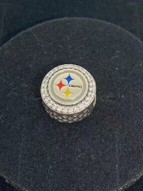 Pandora Pittsburgh Steelers Exclusive Football team Charm, S925 Sterling
